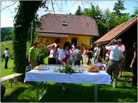 Pogostitev TD Trta Oplotnica v Lešnikovi viničariji, Oplotnica